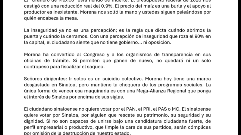 Carta abierta